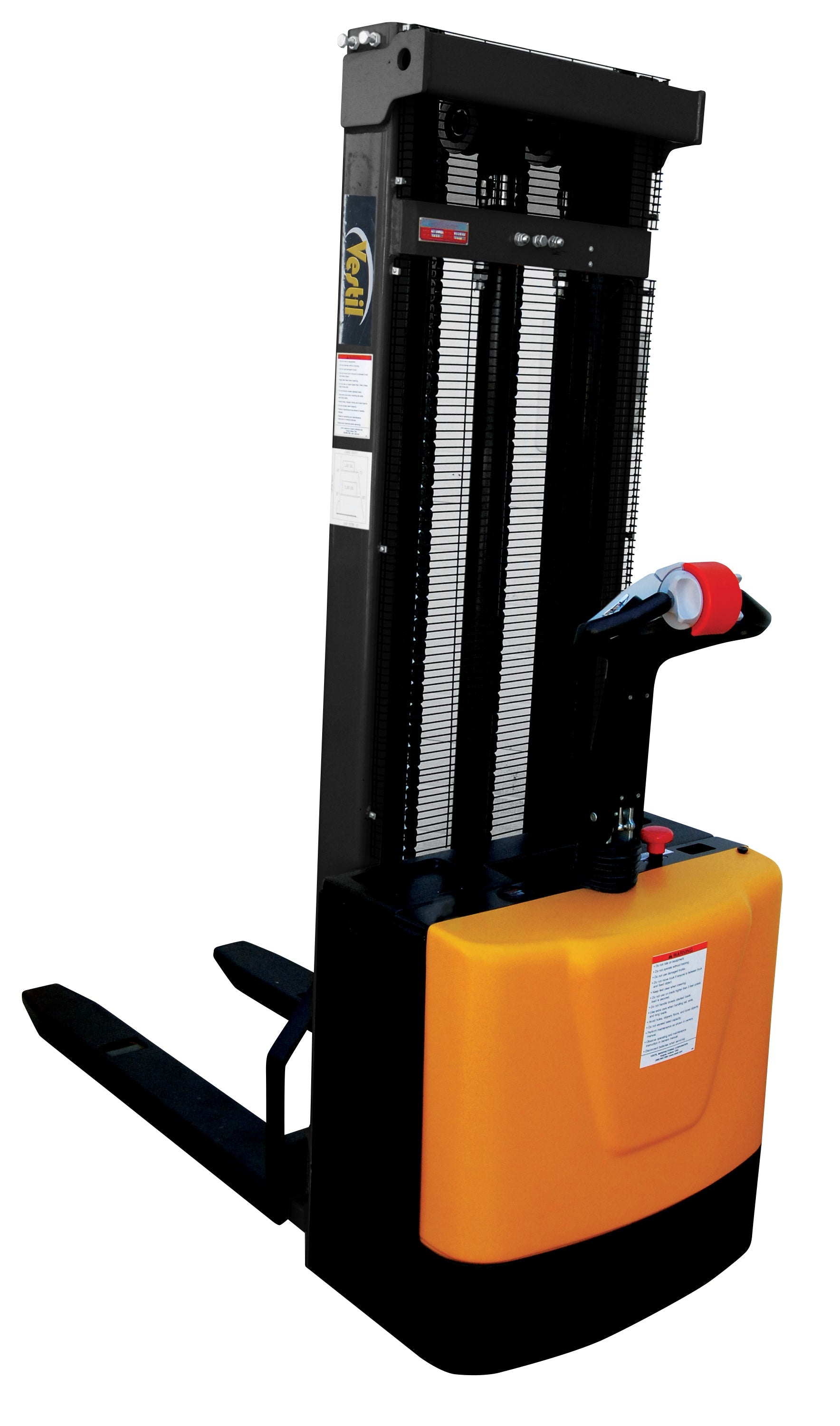 Vestil Stackers with Powered Drive and Powered Lift