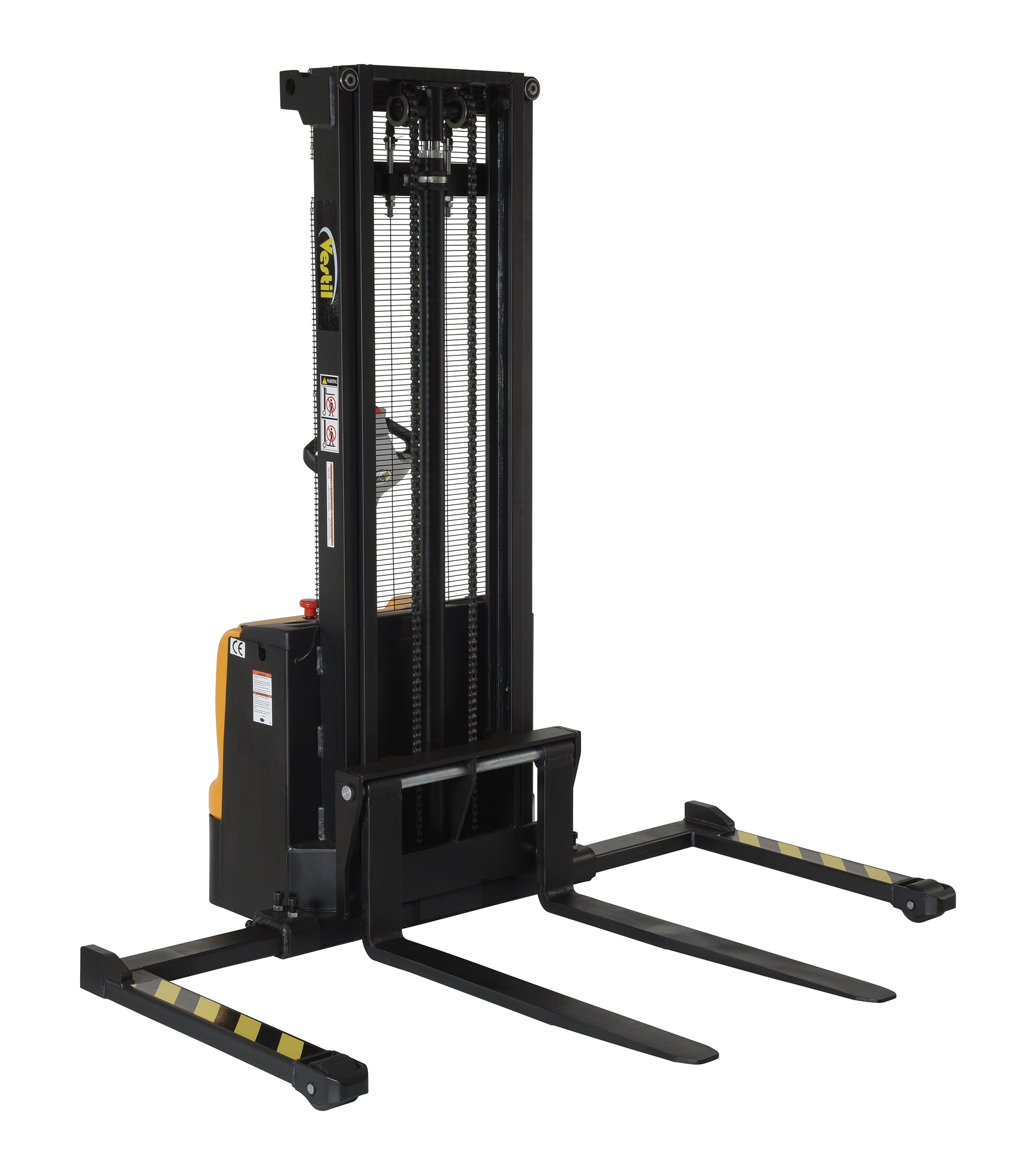 Vestil Double Mast Stackers with Powered Drive and Powered Lift