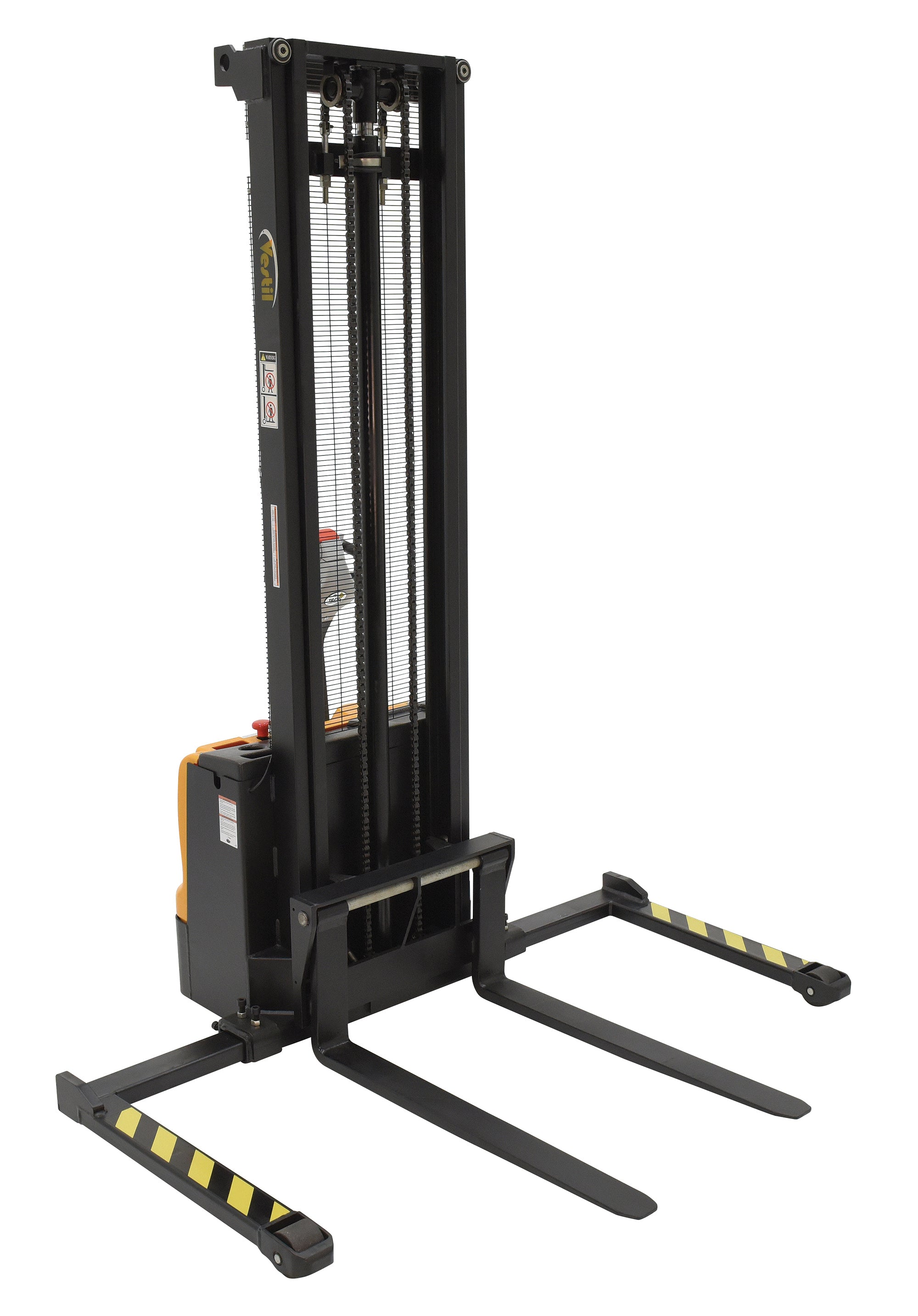 Vestil Double Mast Stackers with Powered Drive and Powered Lift