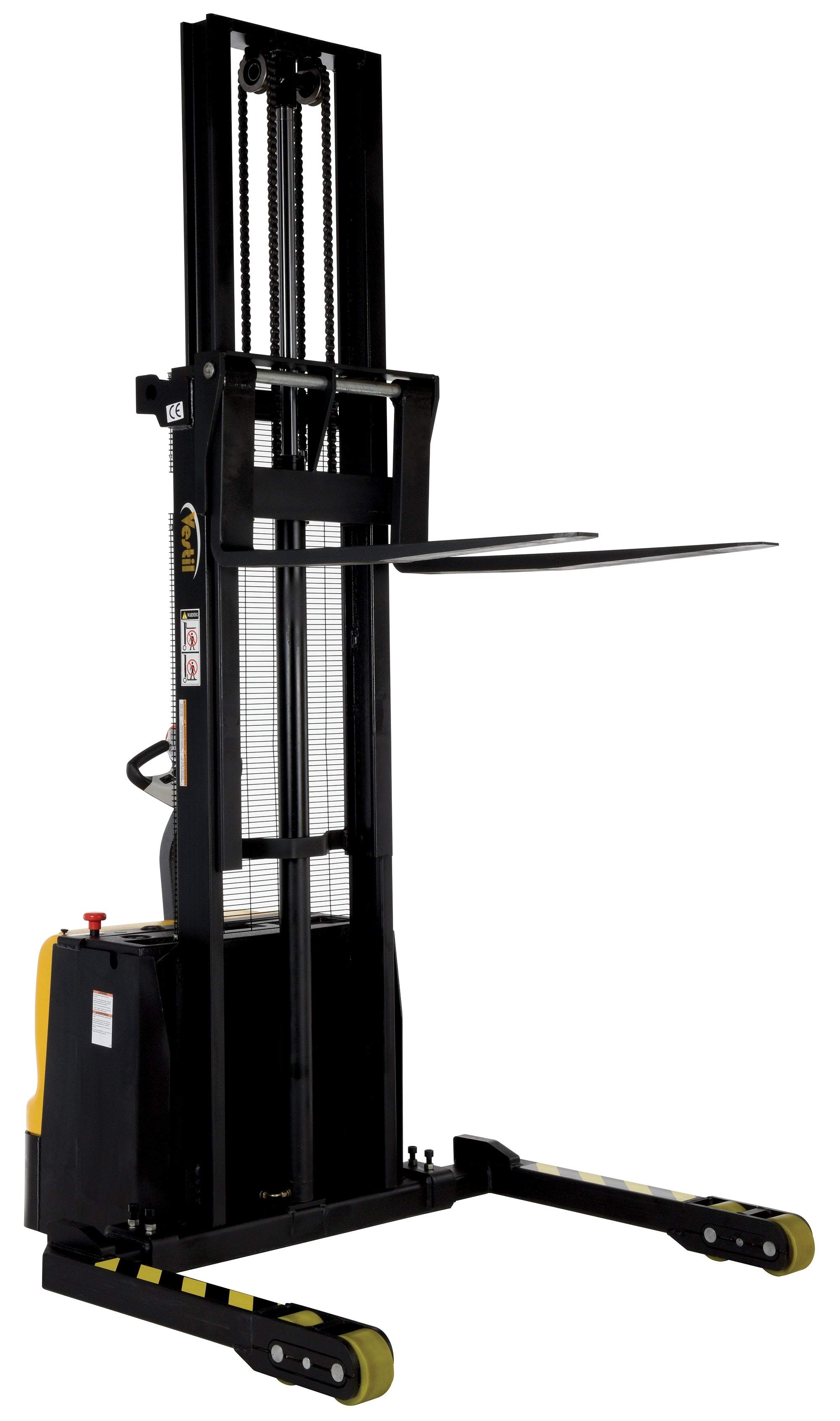 Vestil Double Mast Stackers with Powered Drive and Powered Lift