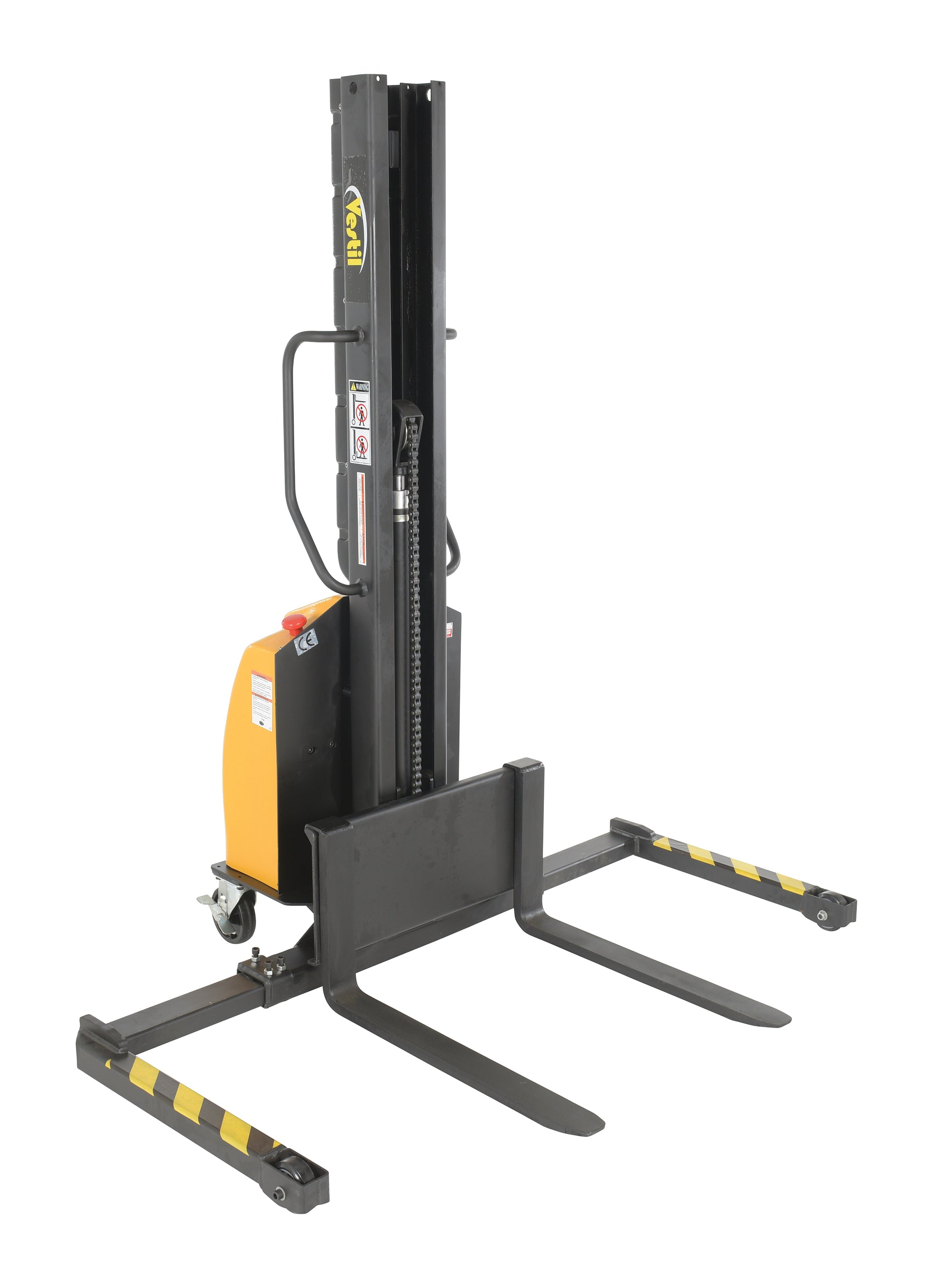 Vestil Narrow Mast Stackers with Powered Lift