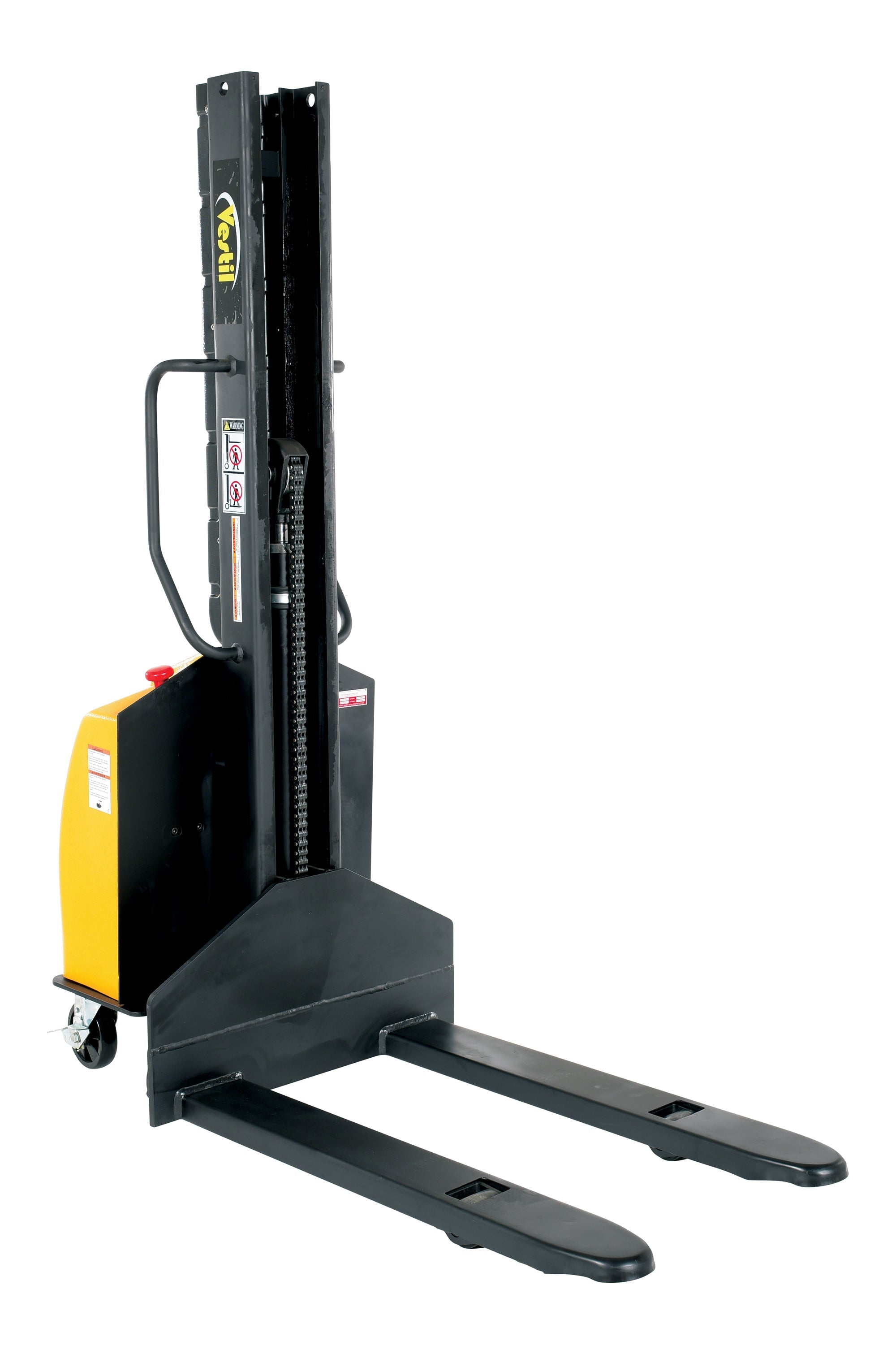 Vestil Narrow Mast Stackers with Powered Lift