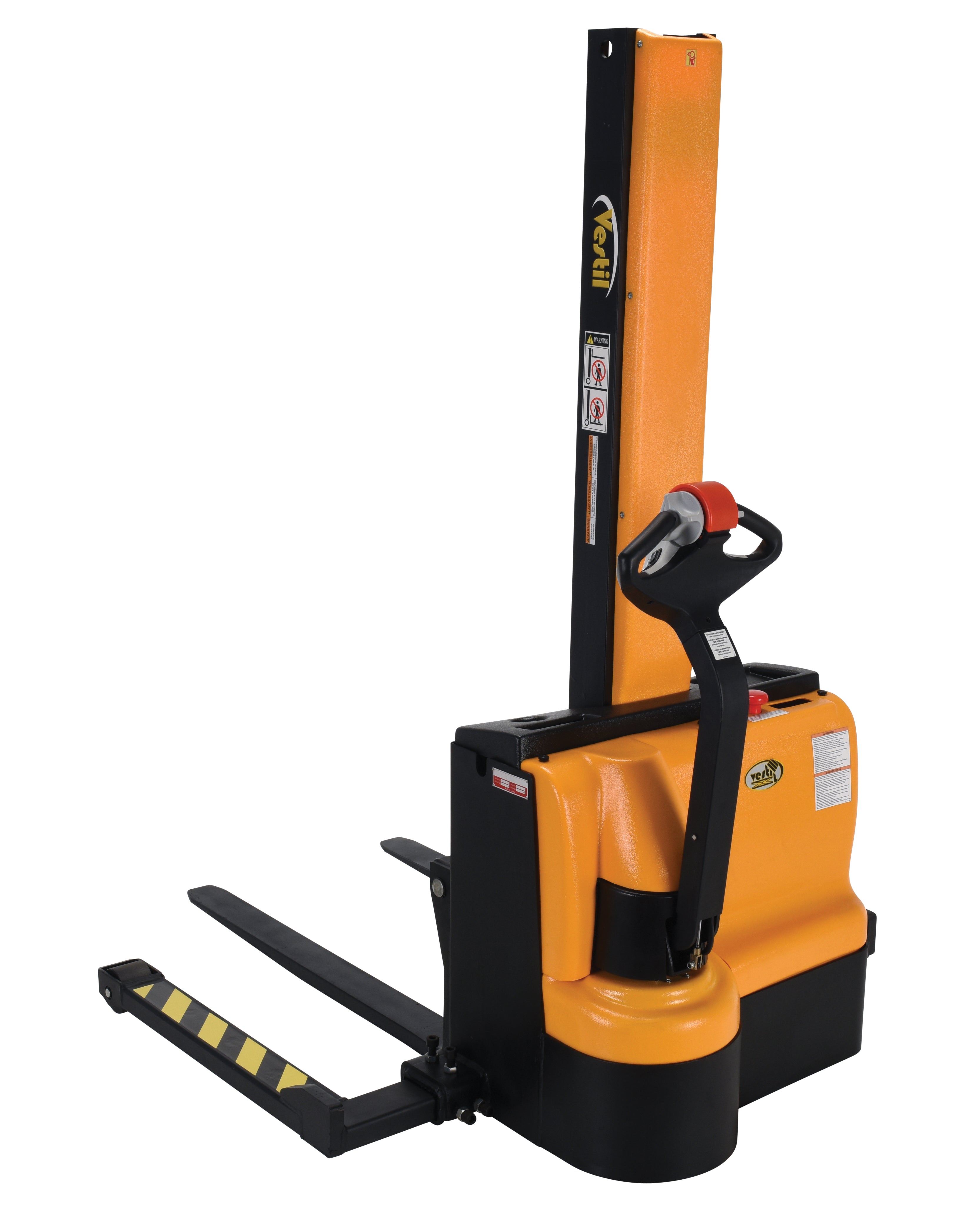 Vestil Narrow Mast Stackers with Powered Drive and Powered Lift