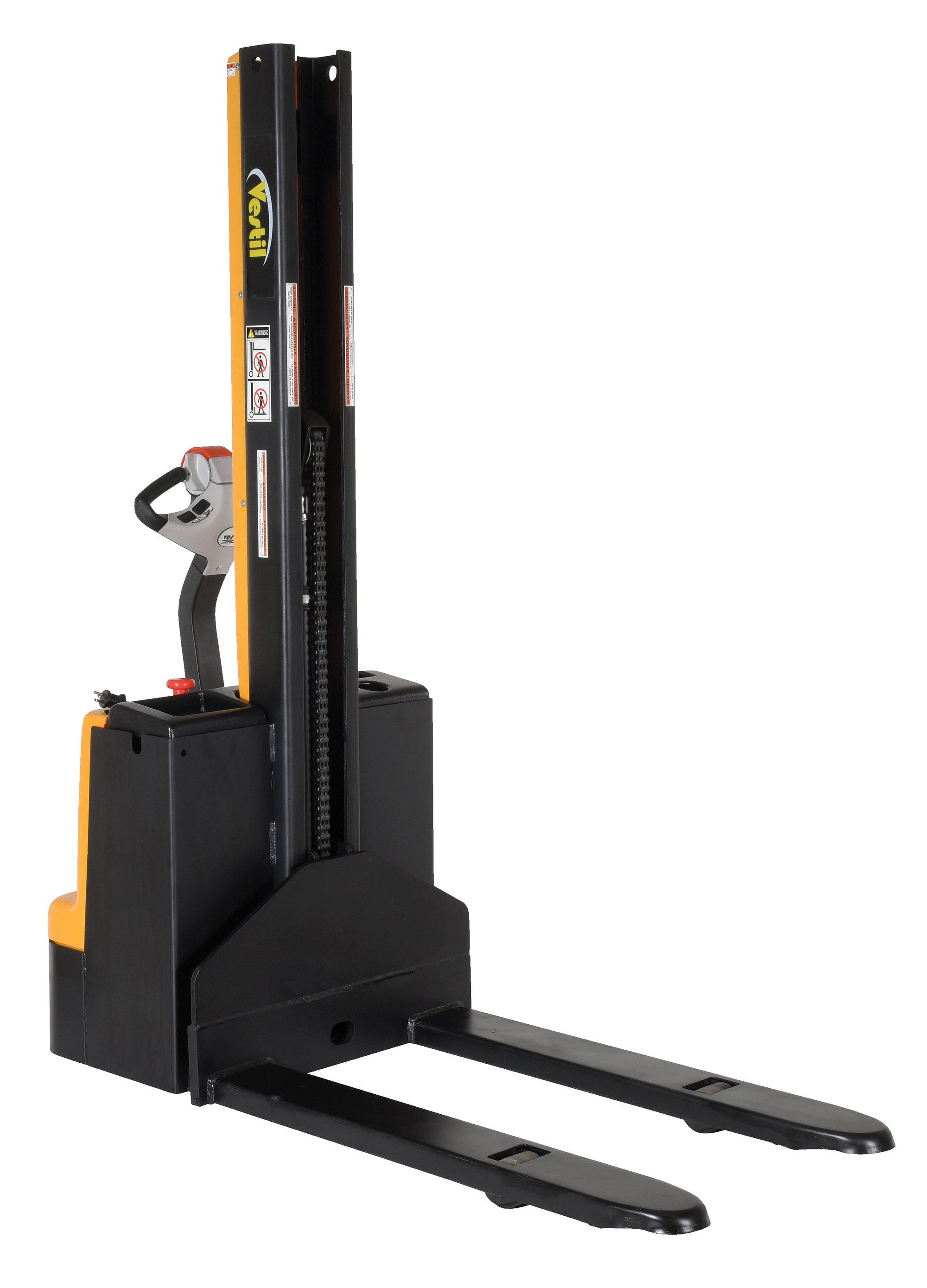 Vestil Narrow Mast Stackers with Powered Drive and Powered Lift