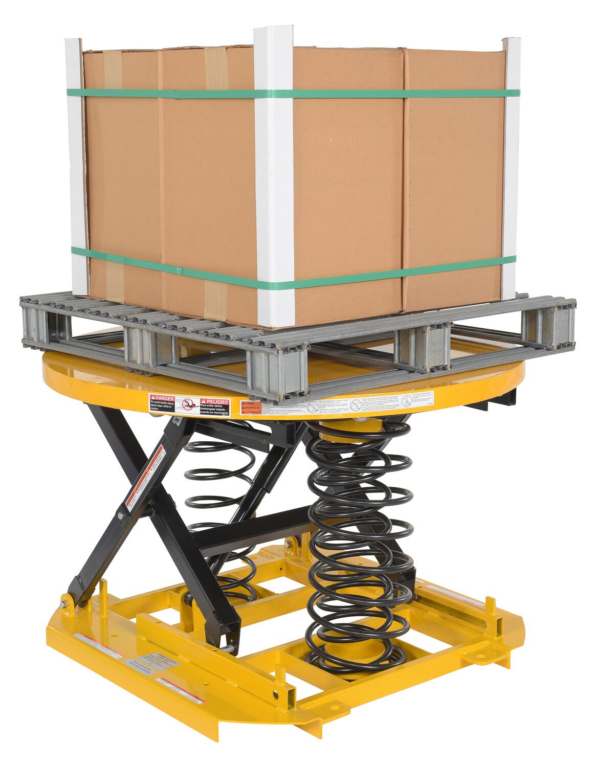 Spring Lift Rack Vestil Automatic Spring-Actuated Pallet Elevating Scissor Lifter ...