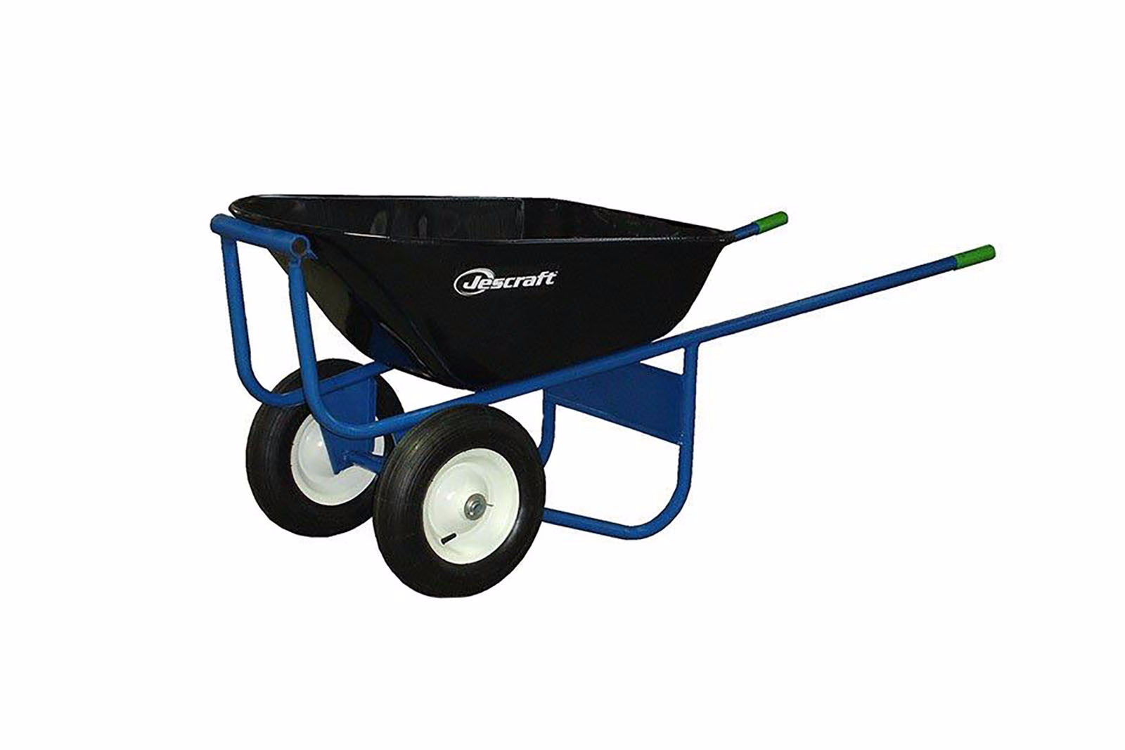 Jescraft All-Welded Dual Wheel Steel Wheelbarrow