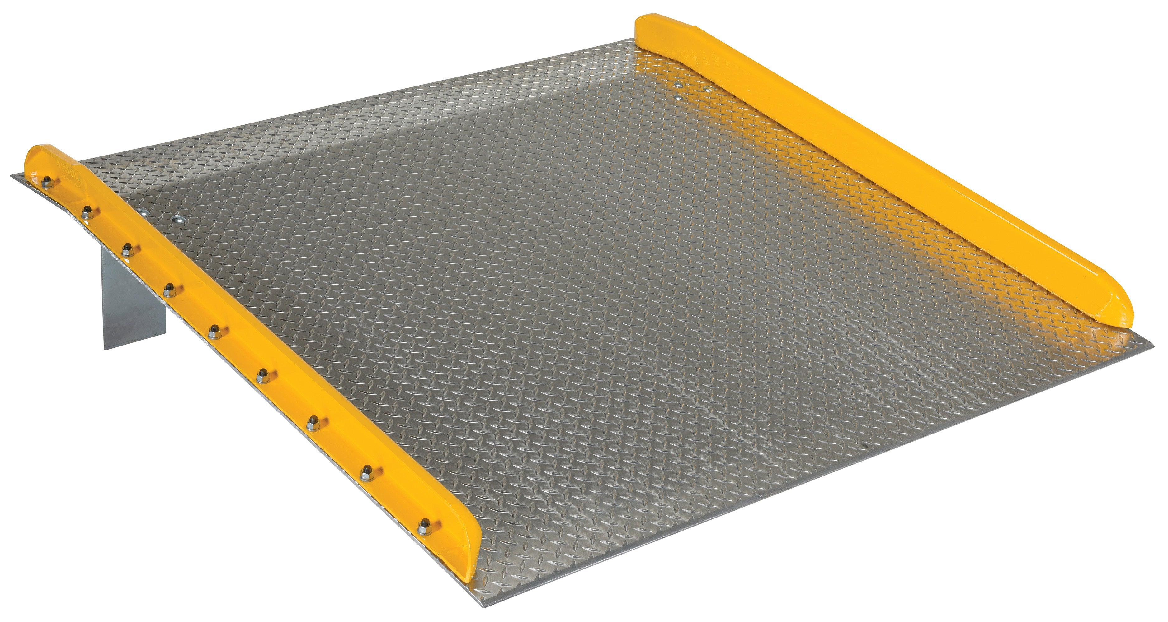 Vestil Aluminum Truck Dockboards with Steel Safety Curbs