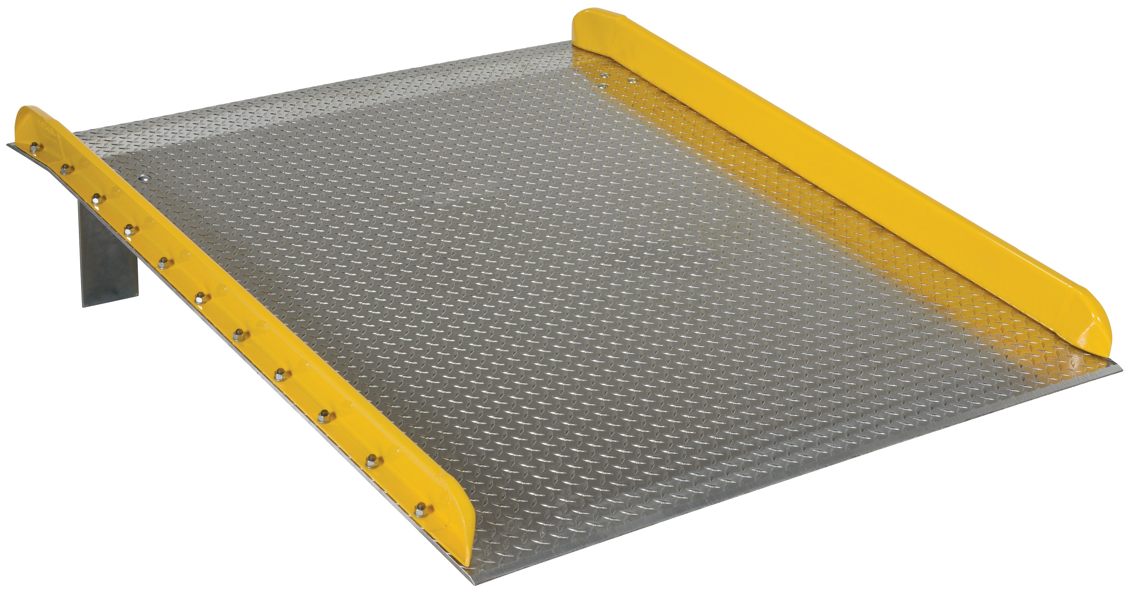 Vestil Aluminum Truck Dockboards with Steel Safety Curbs