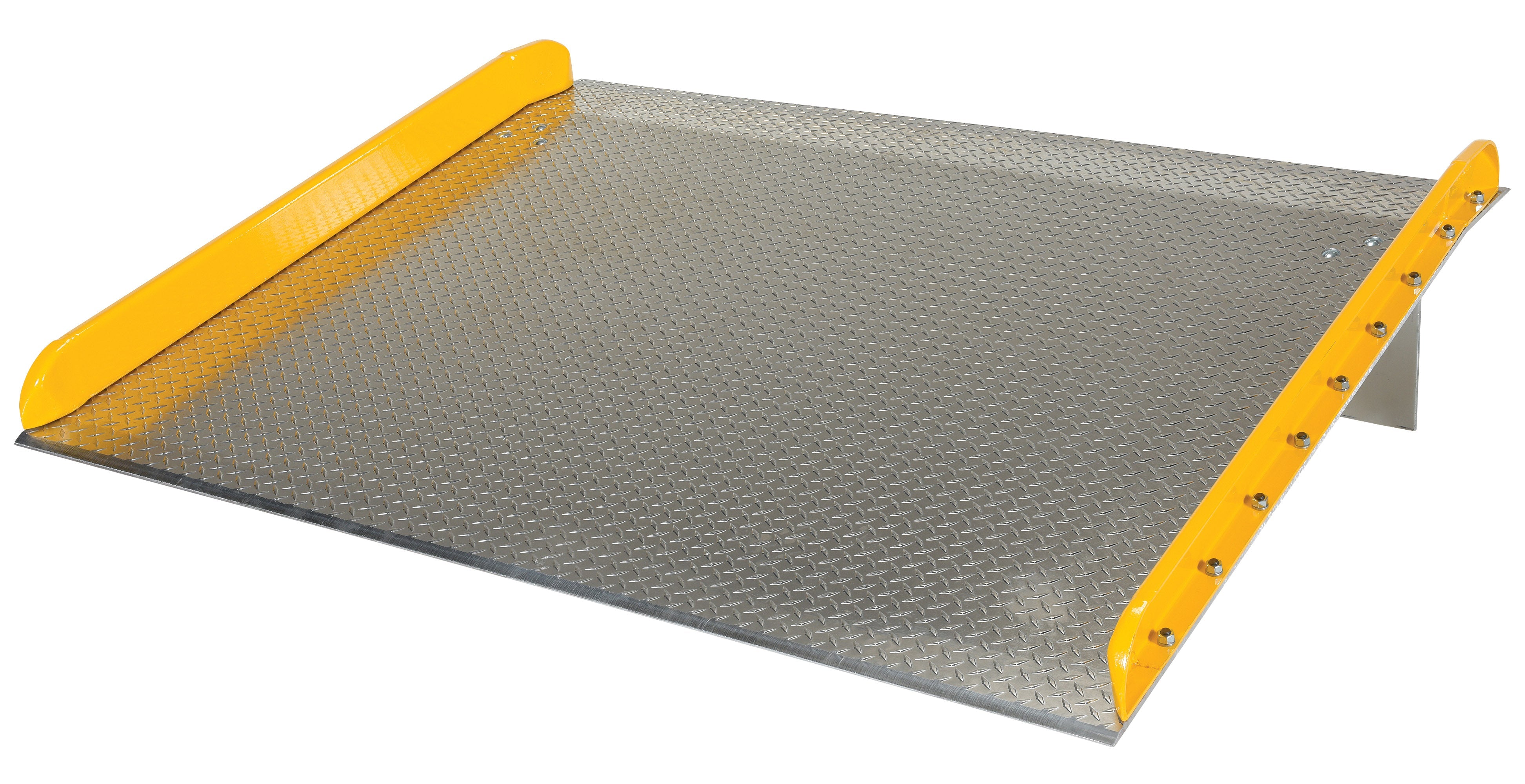 Vestil Aluminum Truck Dockboards with Steel Safety Curbs