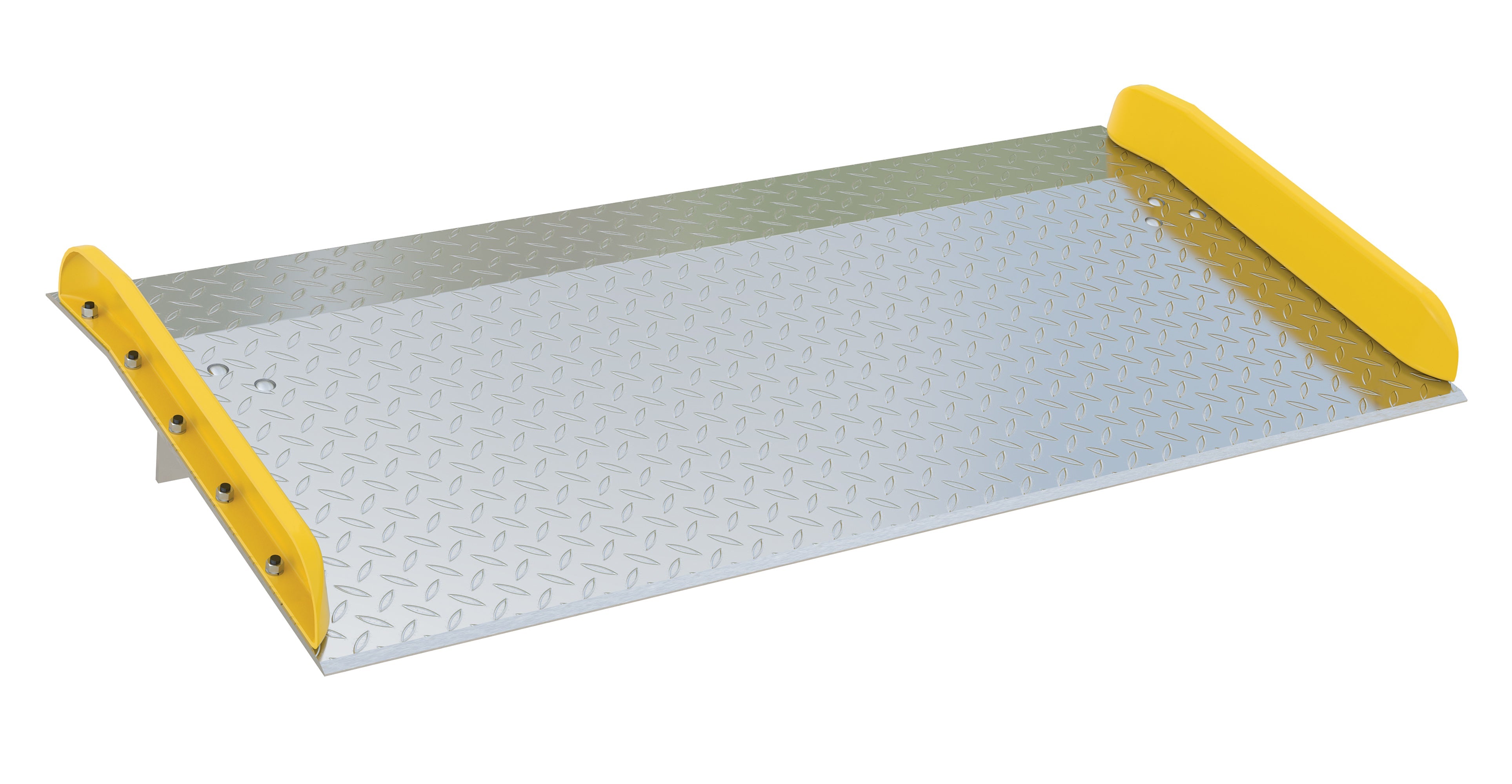 Vestil Aluminum Truck Dockboards with Steel Safety Curbs