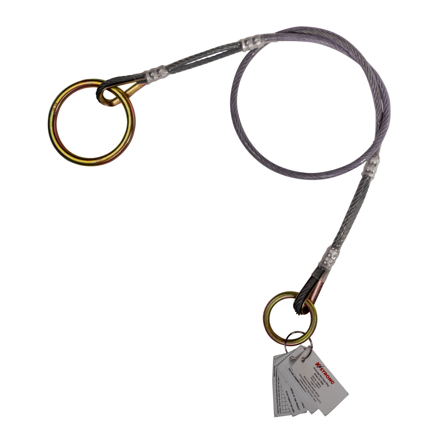 KStrong® Coated Wire Cable Sling with Large and Small O-Rings (ANSI)