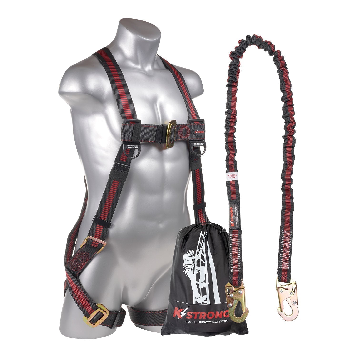 KStrong® Kapture™ Elite 5-Point FBH, Dorsal D-ring, MB Legs and a 6 ft. Internal Design SAL with Snap Hooks (ANSI)
