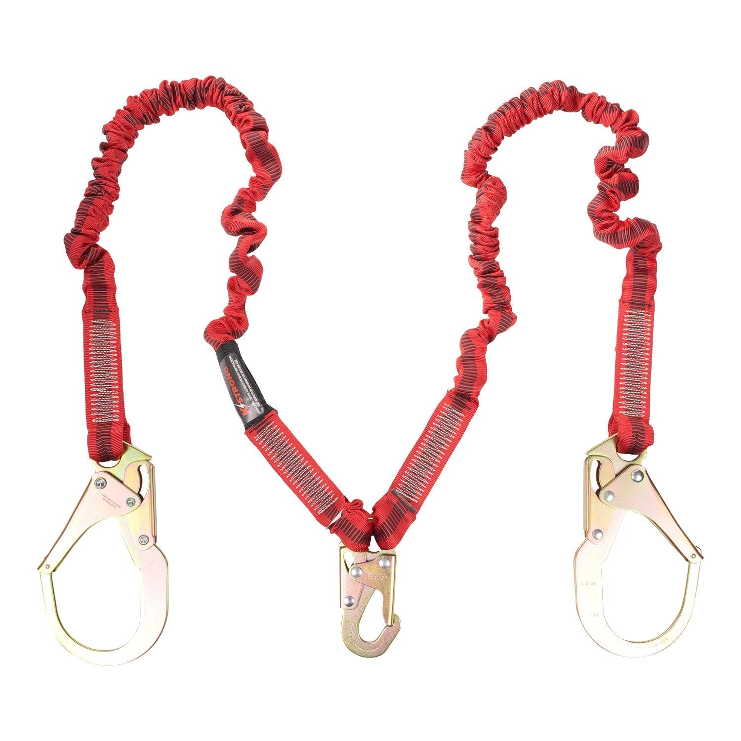 KStrong® 4.5 - 6 ft. Twin leg 100% tie-off Elasticated design shock absorbing lanyard (ANSI)