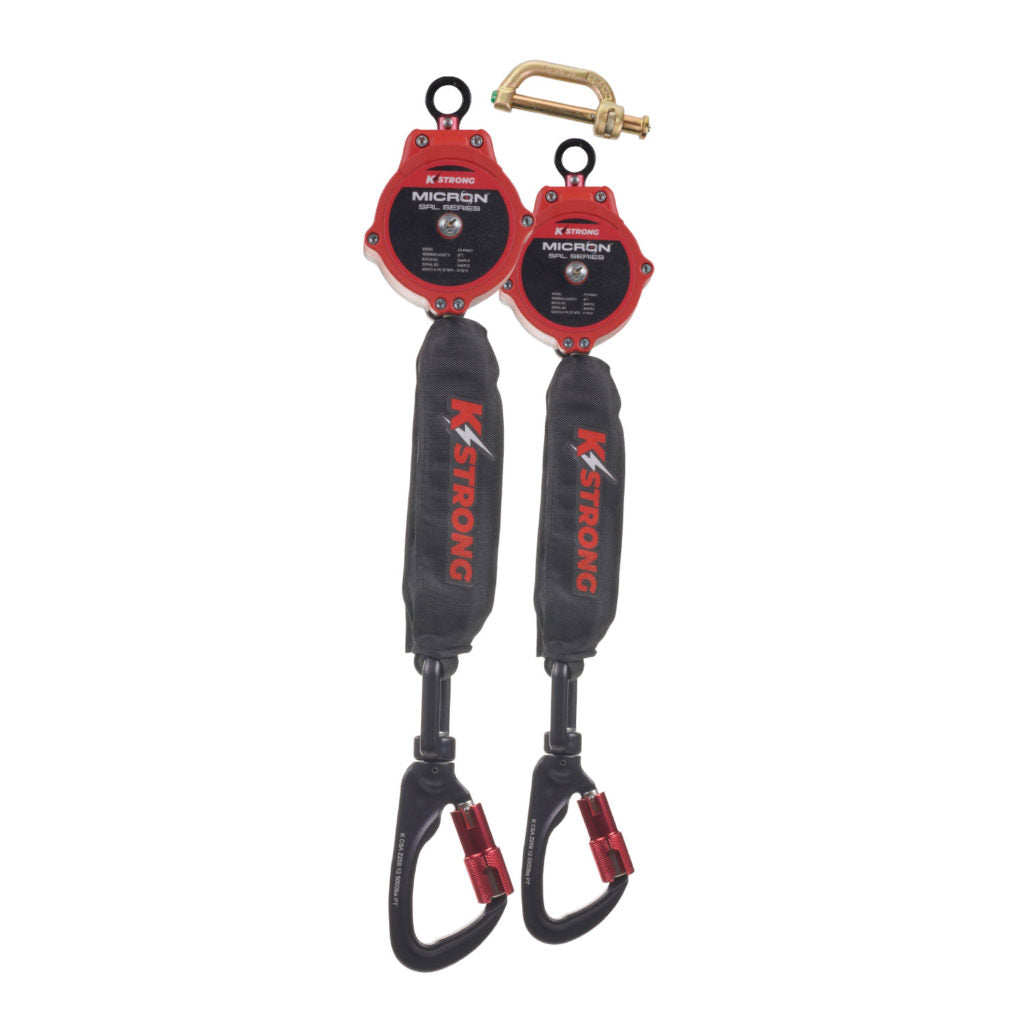 KStrong Dual Micron 6ft Self Retracting Lifeline Assemblies