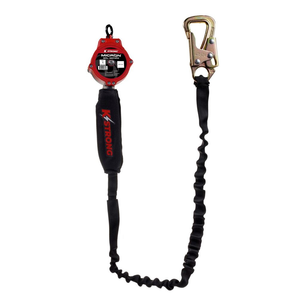 KStrong 9ft Micron Self Retracting Lifeline with Tie-Back Hook