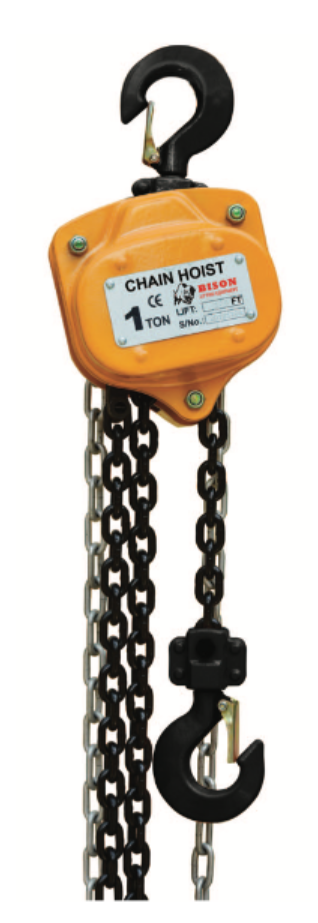Bison Manual Chain Hoist 1Ton x 10ft or 20ft