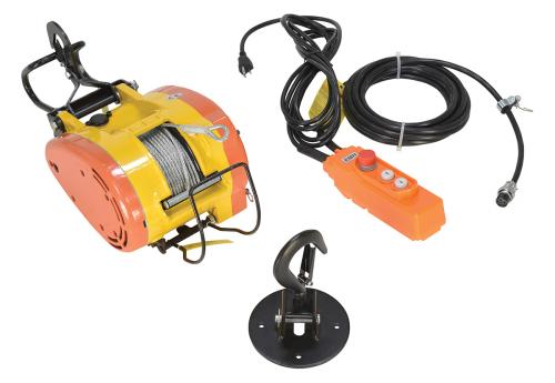 Electric Rope Hoist- 700Lb, 115v, 90ft lift