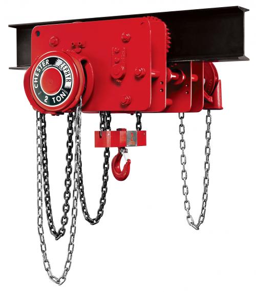 Chester Zephyr Low Headroom Geared Trolley Hand Chain Hoist
