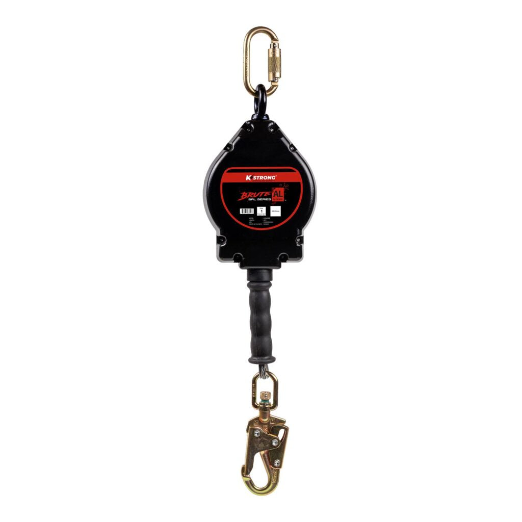 KStrong BRUTE-AL Aluminum Housing Cable Self Retracting Lifeline with Snap Hook