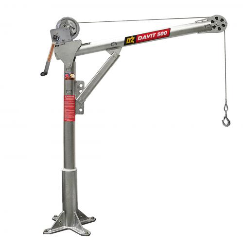 OZ Lifting Steel Davit Crane with Carbon Steel Brake Winch