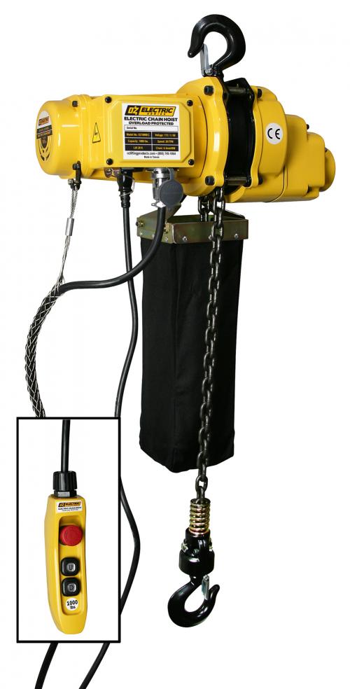 OZ Lifting Electric Chain Hoist, 110V