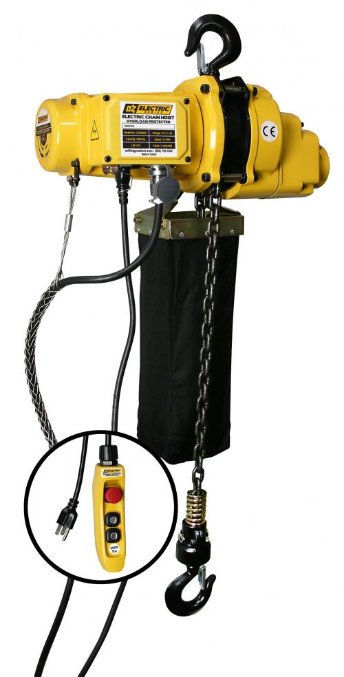 OZ Lifting Electric Chain Hoist, 110V