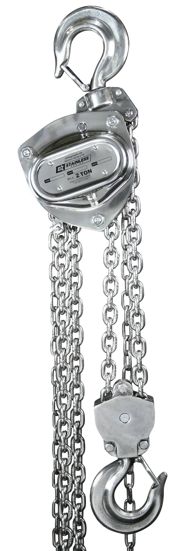 OZ Lifting Stainless Steel Manual Chain Hoist