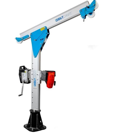 REID Lifting Dual Winched TDavit Portable Davit Crane