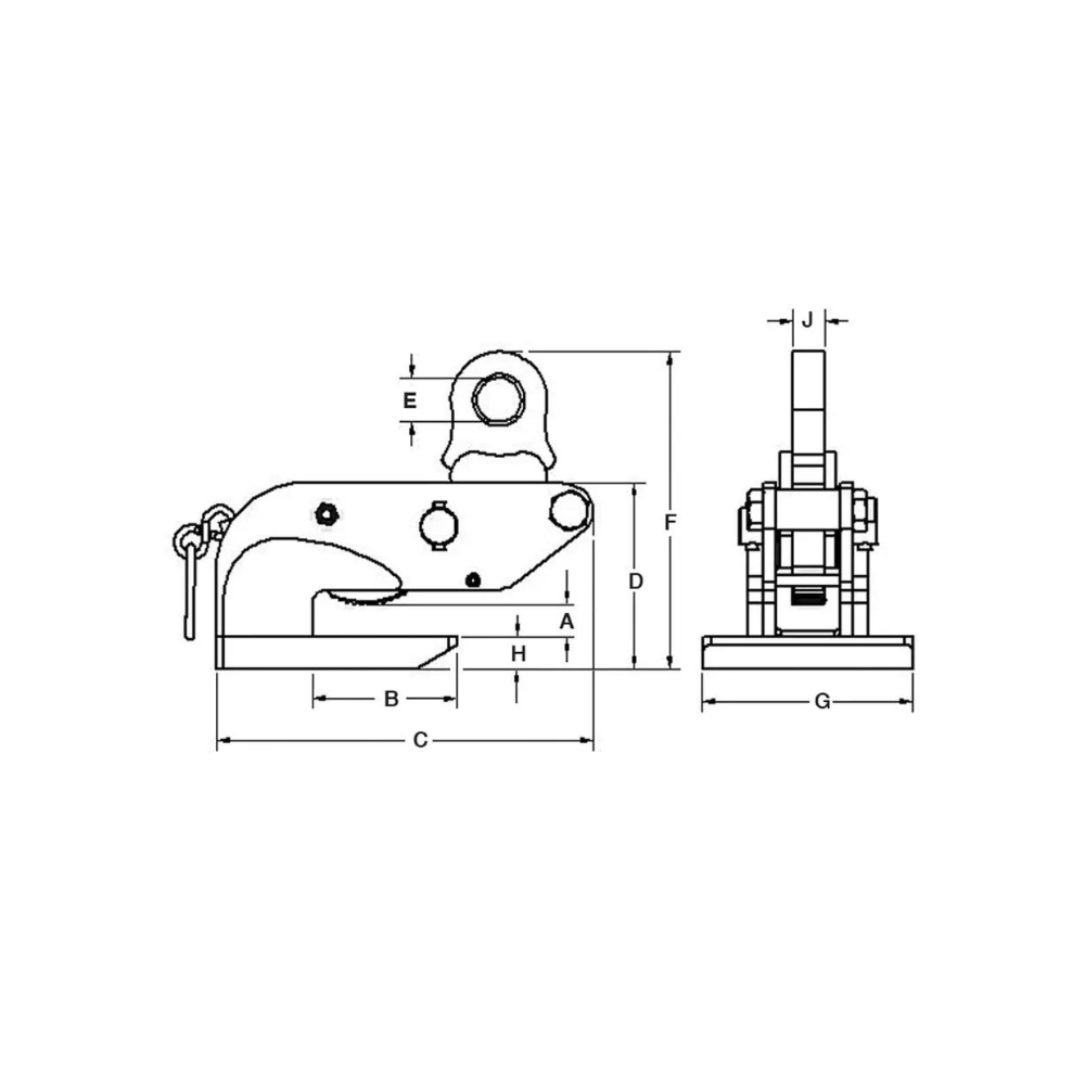 Renfroe DWS Locking Type Horizontal Lifting Clamps