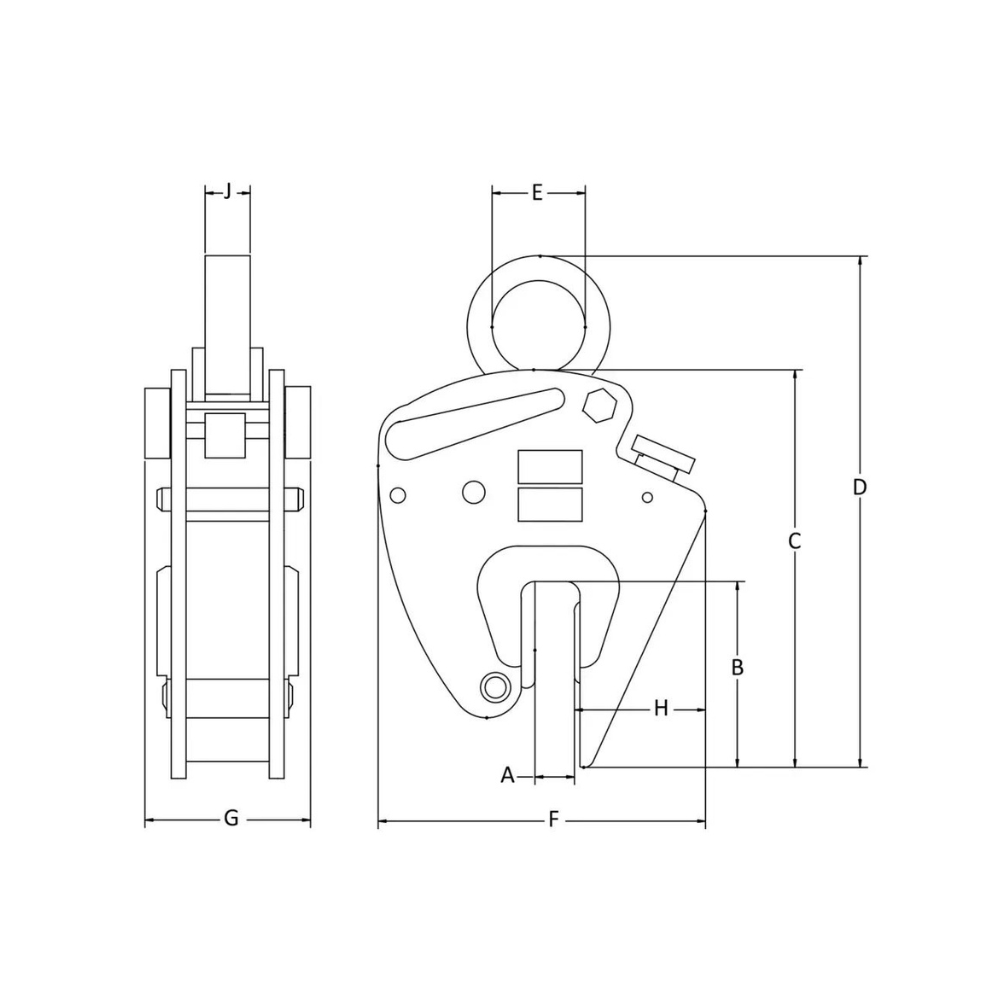 Renfroe NMA Locking Type Non-Marring Lifting Clamps