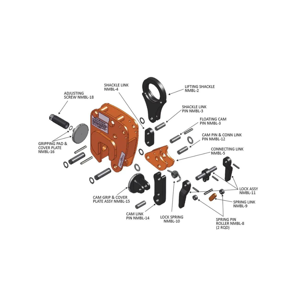 Renfroe NMBL Locking Type Non-Marring Lifting Clamps