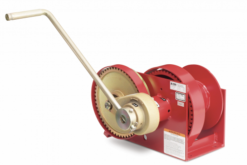 Manual Hand Crank Winch With 26' Long Cable (1,200 Pound Capacity