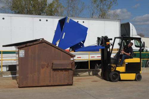 Forklift Hopper, Self-Dumping, Light Duty Steel
