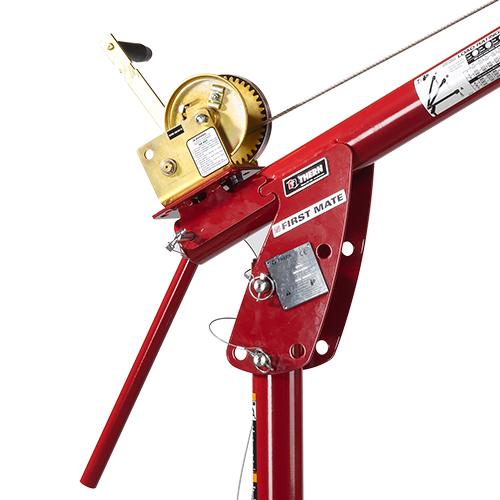 Thern 5PF5 Series 850lbs Portable Davit Crane with Winch