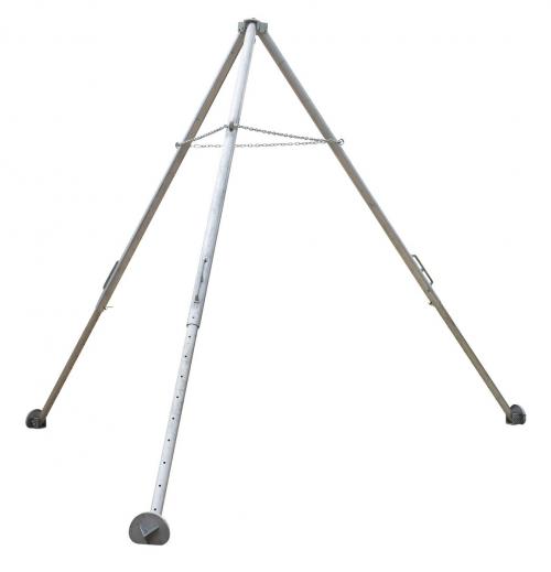 box and tackle tripod Vestil TRI-SA Adjustable Leg Steel Tripod Hoist Stand