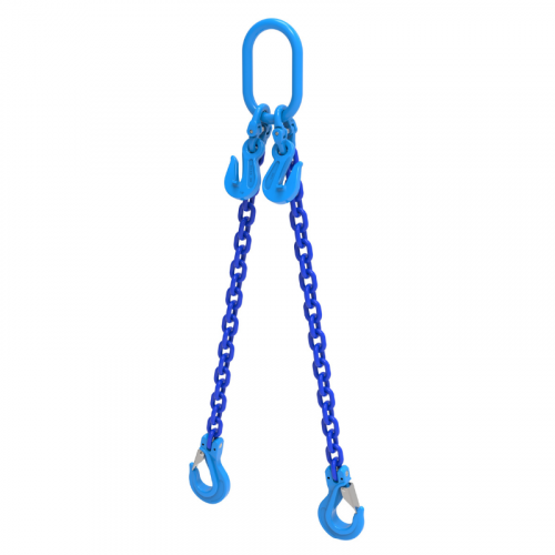 WH 1/2 Inch Dia. x WLL 21200lbs Double Leg Grade 100 Chain Slings