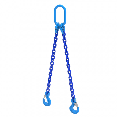 WH 1/2 Inch Dia. x WLL 21200lbs Double Leg Grade 100 Chain Slings