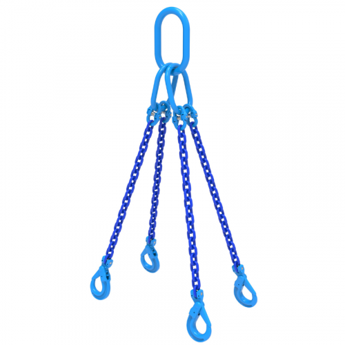 WH 1/2 Inch Dia. x WLL 31800lbs 4-Leg Grade 100 Chain Slings