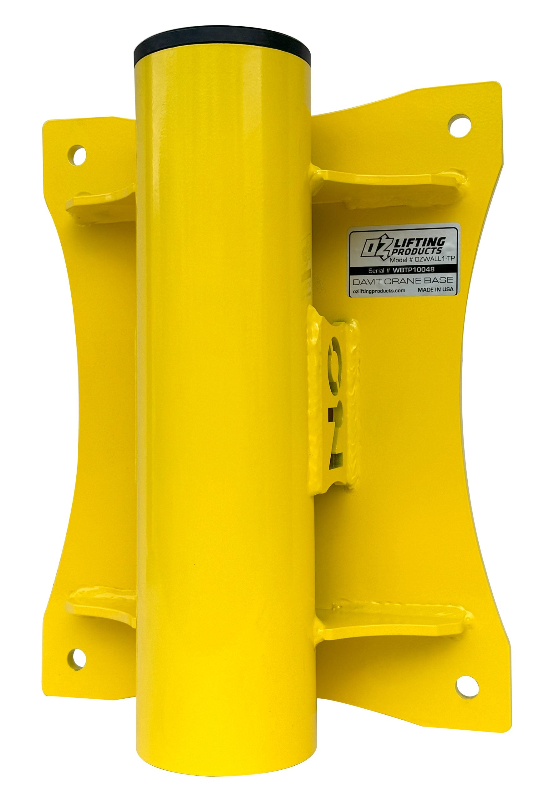 Wall Mount Base for OZ Lifting XR Series Davit Cranes (All XR Model)