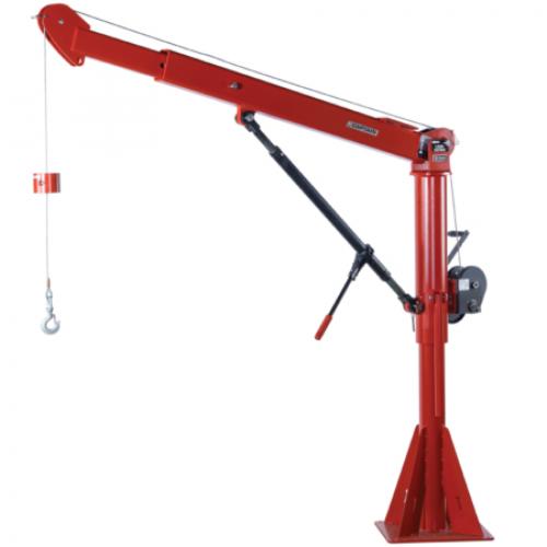 Thern 5FT25 Series 2,800lbs Stationary Davit Crane with Winch