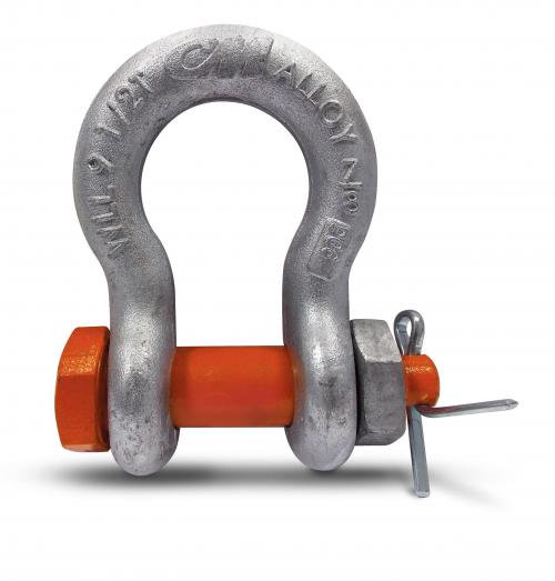 CM Galvanized Alloy Anchor Shackles With Bolt, Nut & Cotter Pin