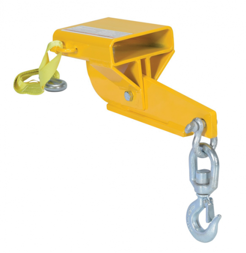 Single Tine Forklift Hook Attachment (Swivel Latch) 4000lbs