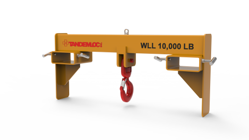 Standard Adjustable Lifting Beam w/ Swivel Hooks - 2,000 lb