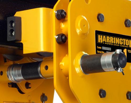 Harrington SHB Ultra Low Headroom Trolley Hoist | Manual Chain 