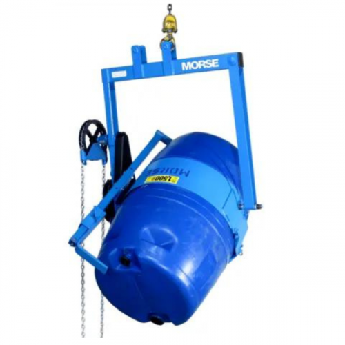 Morse Geared Heavy-Duty 1500lbs Pouring Drum Lifter