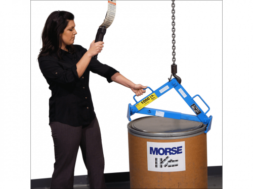 Morse Adjustable Drum Lifter For Plastic Fiber and Steel