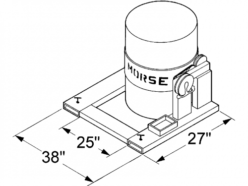 Morse Forklift Drum Turn & Pour Attachment