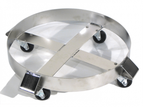 Morse 55 Gallon Heavy-Duty Stainless Steel Drum Dolly