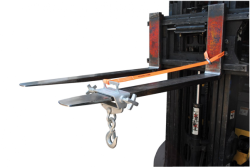 Single Tine Forklift Hook Attachment (Rigid Latch) 4000lbs