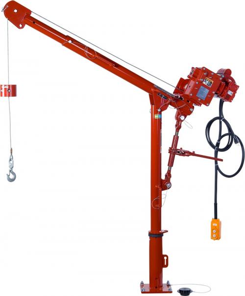 Thern 5PT5 SERIES 650lbs Portable Davit Crane with Winch